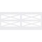 Ekena Millwork 40"H x 94 1/2"W Farmhouse Fence PVC Wainscot Paneling Kit WPK40X94FHF - alternate 5